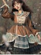 Xiu Man In April Series Retro Pastoral Style Classic Lolita Long Sleeve Dress