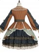 Xiu Man In April Series Retro Pastoral Style Classic Lolita Long Sleeve Dress