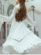Dawn Sacrifice Series OP Pure White Elegant Long Style Classic Lolita Long Sleeve Dress