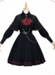 Punishment Execution Officer Series Military Style Gothic Lolita Shirt And Skirt Set