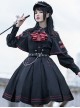 Punishment Execution Officer Series Military Style Gothic Lolita Shirt And Skirt Set