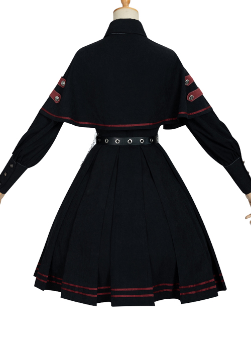 Punishment Execution Officer Series Military Style Gothic Lolita Shirt And Skirt Set
