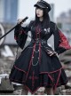 Sanctioner Series OP Dark Retro Military Style Gothic Lolita Long Sleeve Dress