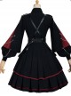 Sanctioner Series OP Dark Retro Military Style Gothic Lolita Long Sleeve Dress