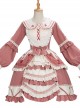 Strawberry Milk Cover Series OP Idyllic Style Sweet Lolita Long Sleeve Dress