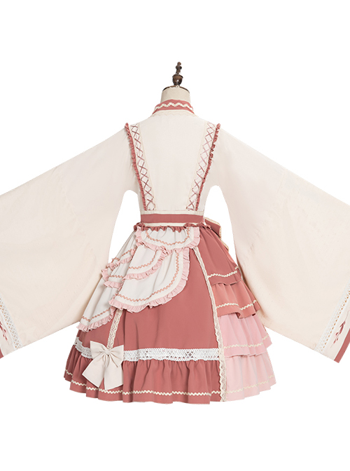 Cherry Snow Cheese Series OP Chinese Style Classic Lolita Long Sleeve Dress