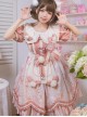 Crown Kitten Series Doll Collar Pink Sweet Lolita Puff Short Sleeve Dress