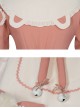 Crown Kitten Series Doll Collar Pink Sweet Lolita Puff Short Sleeve Dress