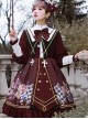 Immortal Bottle Series OP Retro School Lolita Long Sleeve Dress