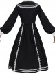 Pride And Prejudice Series OP Elegant Preppy Style Classic Lolita Long Sleeve Dress