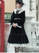 Tenderness Champs Elysees Series OP Elegant Velvet Classic Lolita Long Sleeve Dress