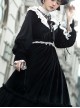 Tenderness Champs Elysees Series OP Elegant Velvet Classic Lolita Long Sleeve Dress