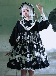 Wolf Detective Series OP Gothic Lolita Long Sleeve Dress
