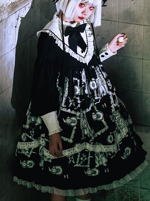 Wolf Detective Series OP Gothic Lolita Long Sleeve Dress