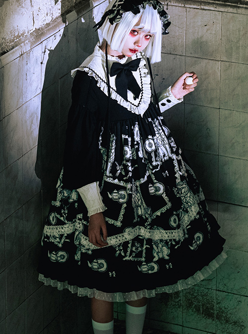 Wolf Detective Series OP Gothic Lolita Long Sleeve Dress