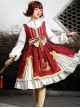 Golden Crane Returns Series OP Chinese Style Classic Lolita Long Sleeve Dress And Cape