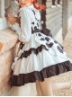 Creamy Cookies Series JSK Milk Cow Printing Sweet Lolita Sling Dress