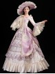 Pink And Light Champagne Retro Elegant Palace Style Lolita Prom Dress
