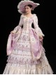 Pink And Light Champagne Retro Elegant Palace Style Lolita Prom Dress