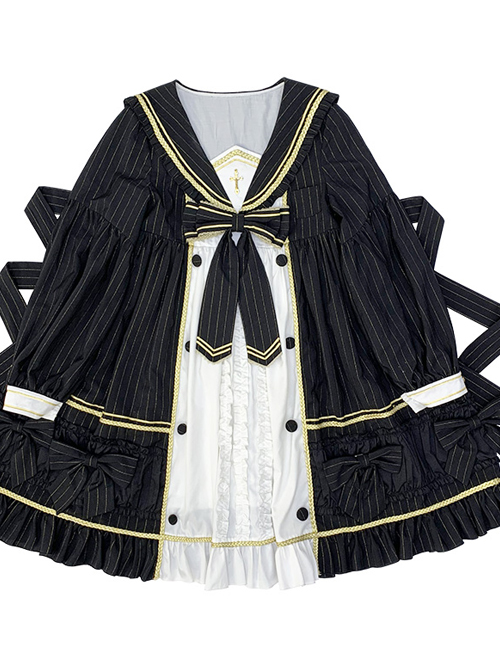 Mercury Daytime Series OP Dark Gothic Lolita Long Sleeve Dress