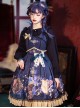 Immortal Bottle Series JSK Retro Printing Classic Lolita Sling Dress