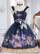 Immortal Bottle Series JSK Retro Printing Classic Lolita Sling Dress