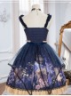 Immortal Bottle Series JSK Retro Printing Classic Lolita Sling Dress