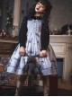 Gloomy Doll Series JSK Gothic Lolita Light Blue Sling Dress