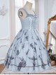 Gloomy Doll Series JSK Gothic Lolita Light Blue Sling Dress