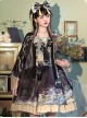 Romantic Dream In Garden Series Retro Chinese Style Printing Classic Lolita Dress