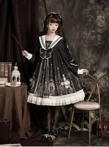 Ode To The Cross Series OP Gothic Lolita Long Sleeve Dress