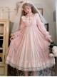 Diana Series Pink OP Elegant Palace Style Classic Lolita Long Sleeve Long Dress