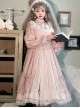 Diana Series Pink OP Elegant Palace Style Classic Lolita Long Sleeve Long Dress