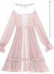 Diana Series Pink OP Elegant Palace Style Classic Lolita Long Sleeve Long Dress