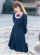 Top Student Series Pleated Dress School Lolita Long Sleeve Dress
