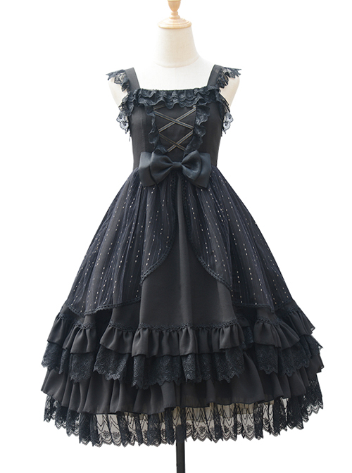 Rose Maiden Series JSK Pure Color Classic Lolita Sling Dress