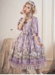 Swan Wedding Series OP Purple Classic Lolita Half Sleeve Dress