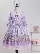 Swan Wedding Series OP Purple Classic Lolita Half Sleeve Dress