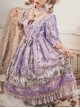 Swan Wedding Series OP Purple Classic Lolita Half Sleeve Dress