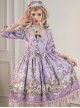 Swan Wedding Series OP Purple Classic Lolita Half Sleeve Dress