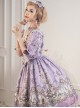 Swan Wedding Series OP Purple Classic Lolita Half Sleeve Dress