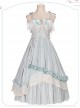 The Miss Of Cloud Trees Series JSK Light Blue Classic Lolita Sling Dress