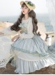 The Miss Of Cloud Trees Series JSK Light Blue Classic Lolita Sling Dress