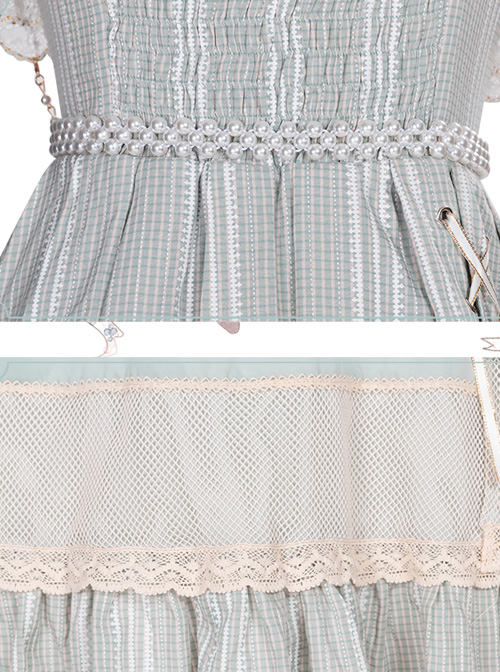 The Miss Of Cloud Trees Series JSK Light Blue Classic Lolita Sling Dress