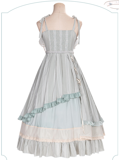 The Miss Of Cloud Trees Series JSK Light Blue Classic Lolita Sling Dress