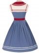 Blue Poetry Series Sailor Collar School Lolita Blue Sleeveless Dress