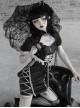 Darkness Feast Series Lace Straps Black Sexy Improved Cheongsam Gothic Dress