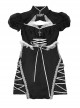 Darkness Feast Series Lace Straps Black Sexy Improved Cheongsam Gothic Dress