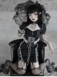 Darkness Feast Series Lace Straps Black Sexy Improved Cheongsam Gothic Dress