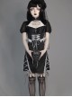 Darkness Feast Series Lace Straps Black Sexy Improved Cheongsam Gothic Dress